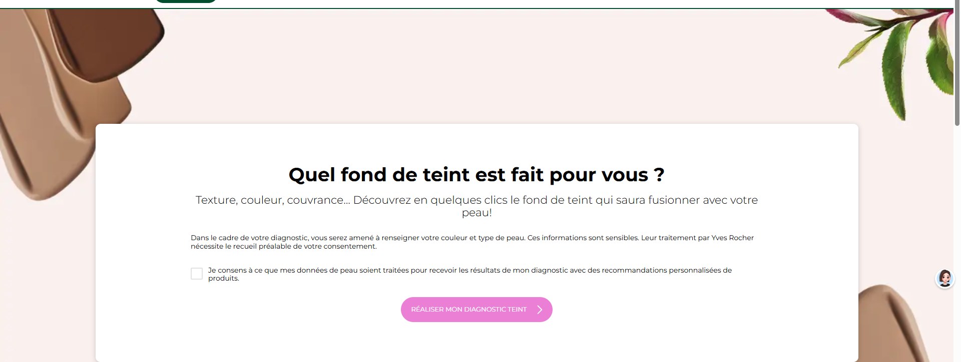 Diagnostic de teint