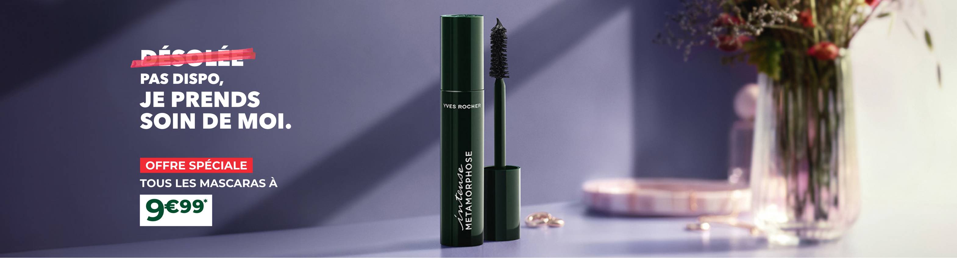 Tous les mascaras à 9€99*