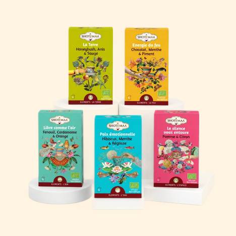 5 Tisanes Bio Zen, Digestion, Sommeil