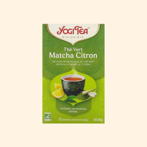 Infusion Bio Thé Vert Matcha Et Citron