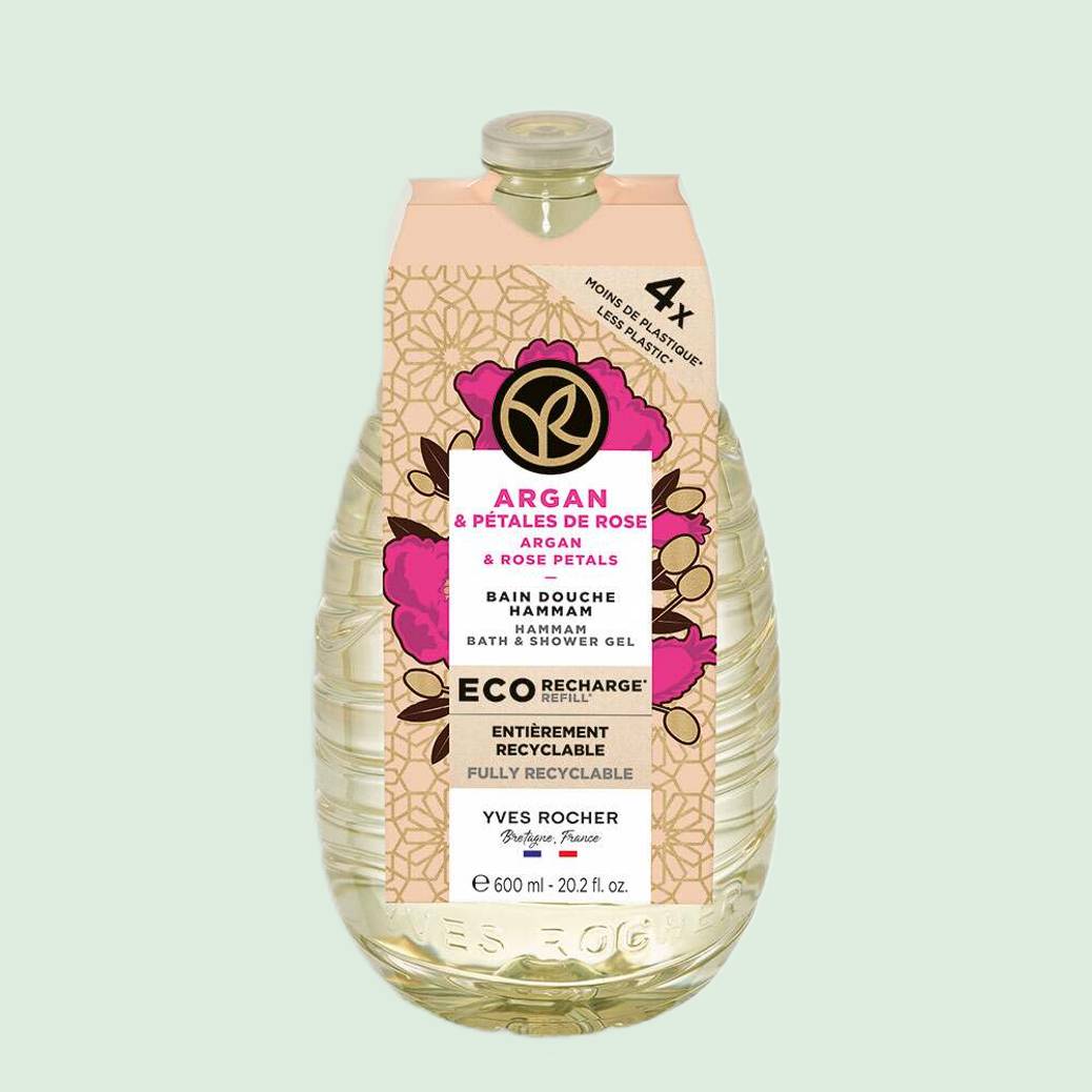 Eco-Recharge Bain Douche Argan & Pétales de Rose