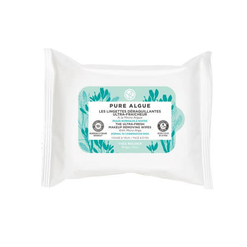 Les Lingettes Démaquillantes Ultra-Fraîcheur Pure Algue