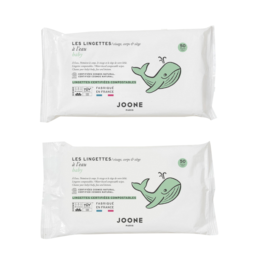 Lingettes À L'eau Compostables x2