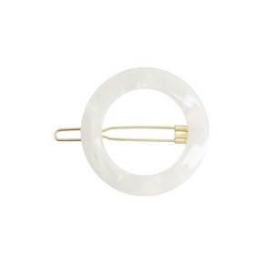 Barrette Ronde Acétate nacre